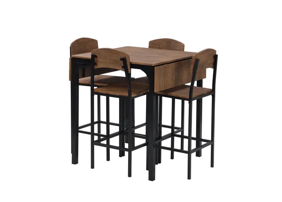 Merax 5-piece Counter Height Dining Table Set