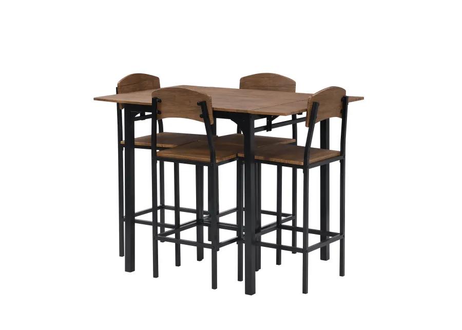 Merax 5-piece Counter Height Dining Table Set