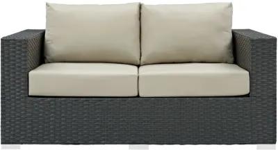 Modway - Sojourn Outdoor Patio Sunbrella® Loveseat Canvas