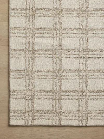 Polly POL-12 Cream / Sand 2''0" x 5''0" Rug by Chris Loves Julia