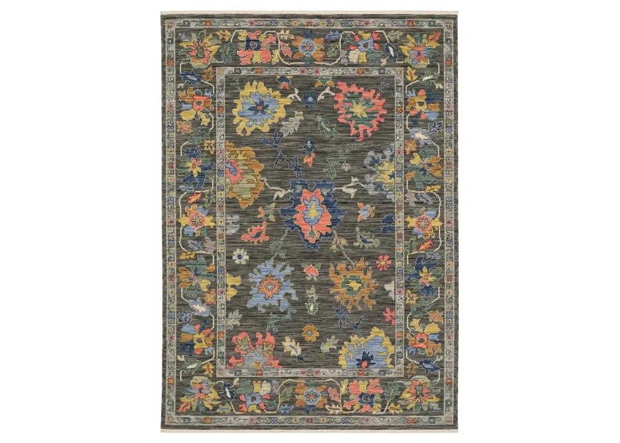 Lucca 2' x 6' Grey Rug