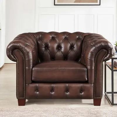 Versailles Top Grain Leather Chair