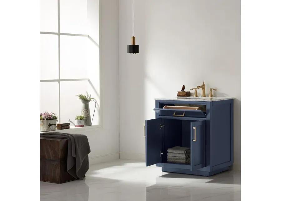 Altair Single Bathroom Vanity Cabinet Only in Royal Blue without Countertop and Mirror