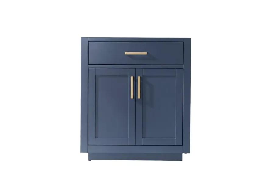 Altair Single Bathroom Vanity Cabinet Only in Royal Blue without Countertop and Mirror