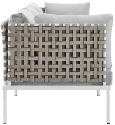 Modway - Harmony Sunbrella� Basket Weave Outdoor Patio Aluminum Sofa