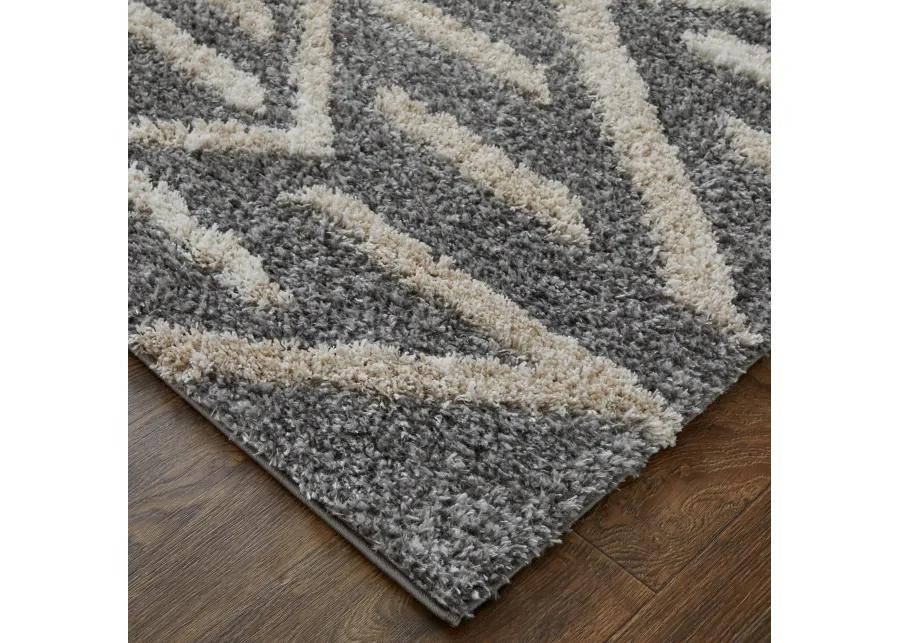 Mynka 39IBF Gray/Ivory 7'11" x 10' Rug