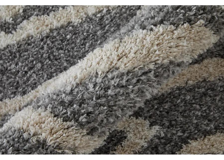 Mynka 39IBF Gray/Ivory 7'11" x 10' Rug