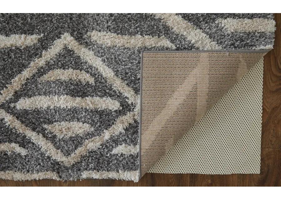 Mynka 39IBF Gray/Ivory 7'11" x 10' Rug