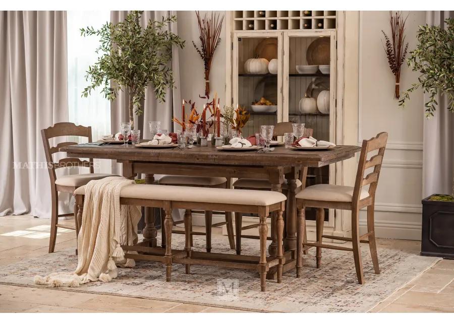 Augusta Tall Dining Table With Leaf