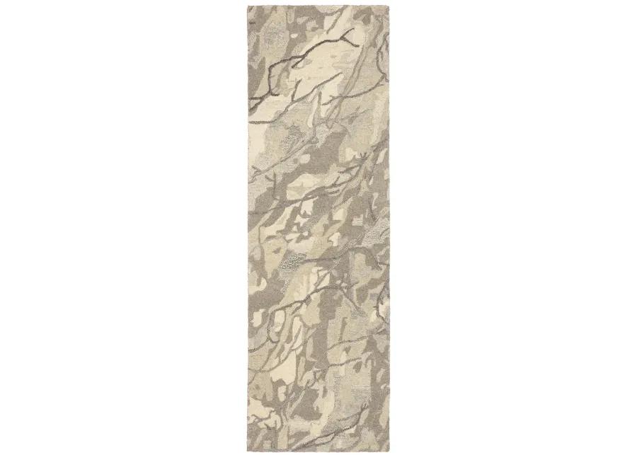 Anastasia 2'6" x 8' Beige Rug