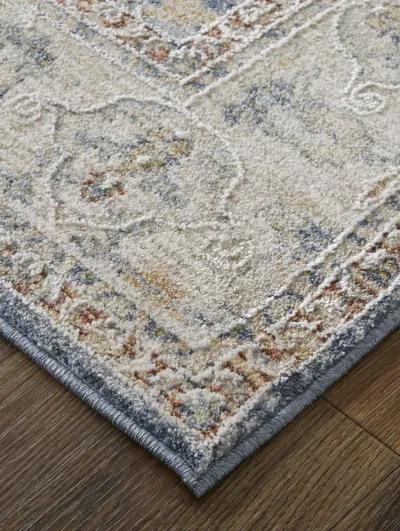 Pasha 39M4F 2' x 3' Blue/Taupe/Ivory Rug