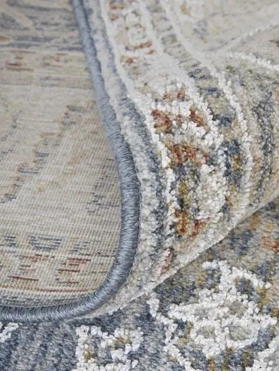 Pasha 39M4F 2' x 3' Blue/Taupe/Ivory Rug