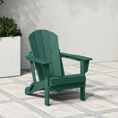 WestinTrends HDPE Outdoor Patio Folding Poly Adirondack Chair