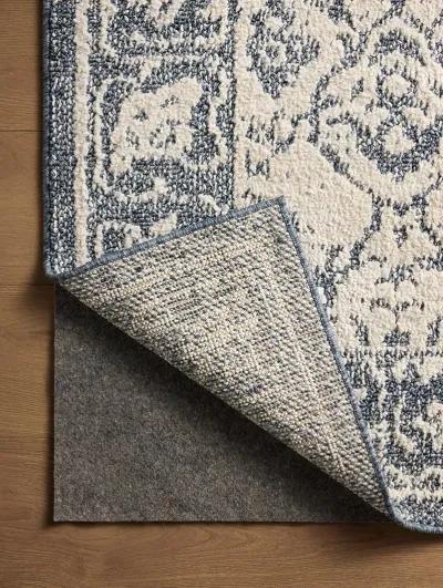 Gigi Ivory/Blue 2'7" x 4' Accent Rug by Magnolia Home by Joanna Gaines x Loloi