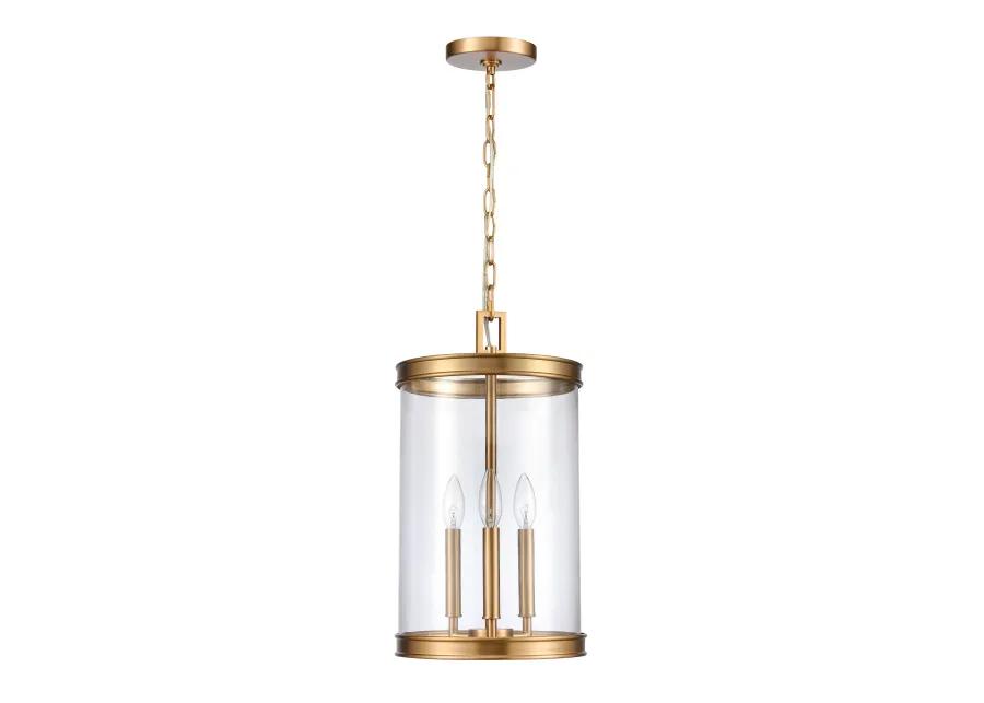 Mendoza 10.25'' Gold Wide 3-Light Pendant