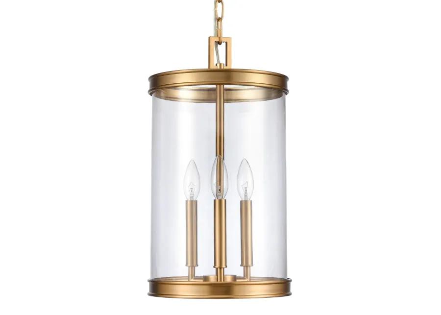 Mendoza 10.25'' Gold Wide 3-Light Pendant