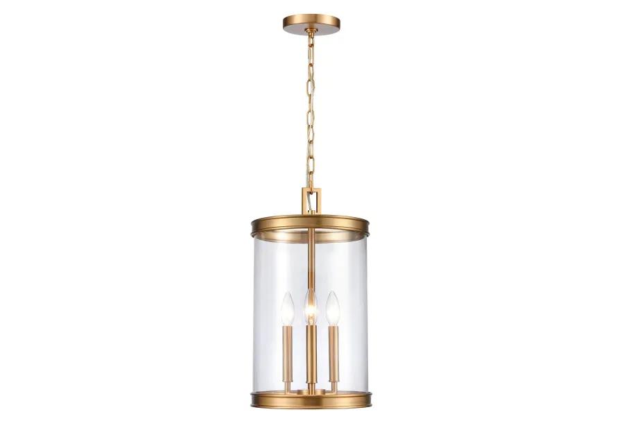 Mendoza 10.25'' Gold Wide 3-Light Pendant