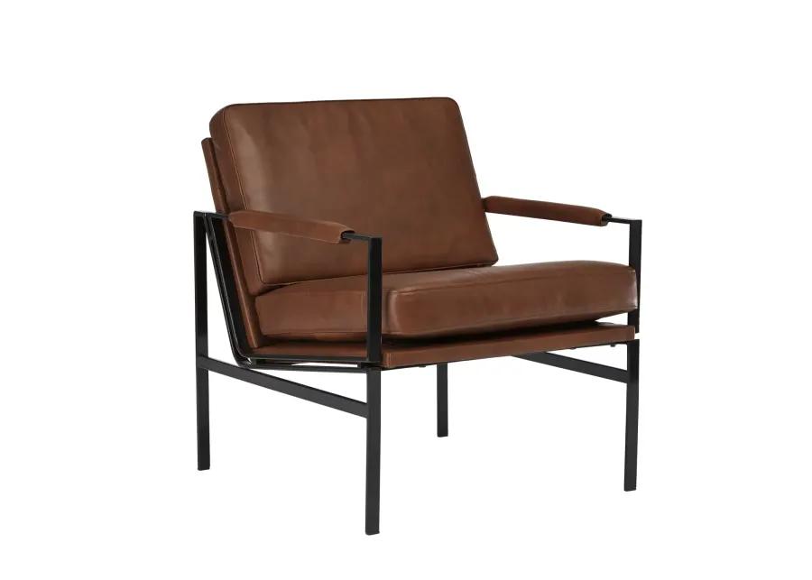 Puckman Brown Accent Chair