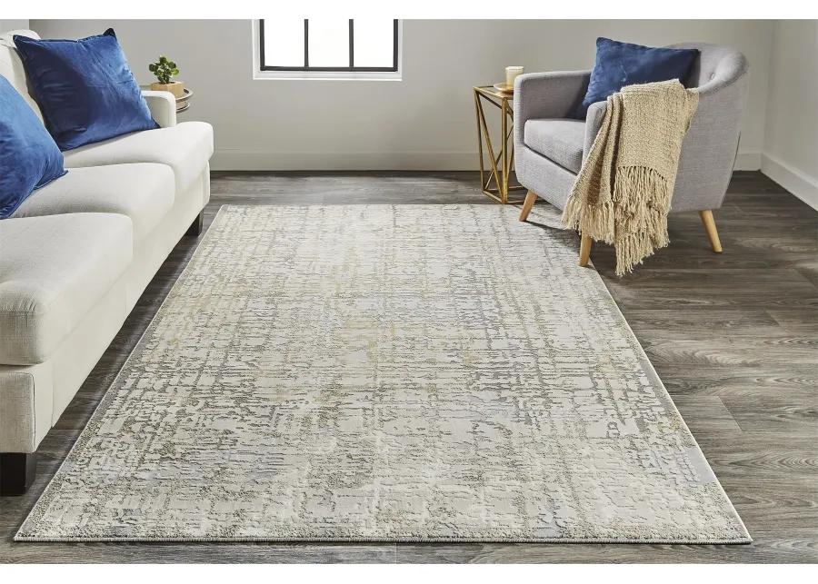 Waldor 3683F Ivory/Gray 2'10" x 7'10" Rug