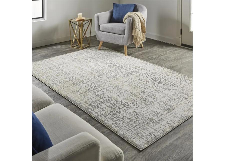 Waldor 3683F Ivory/Gray 2'10" x 7'10" Rug