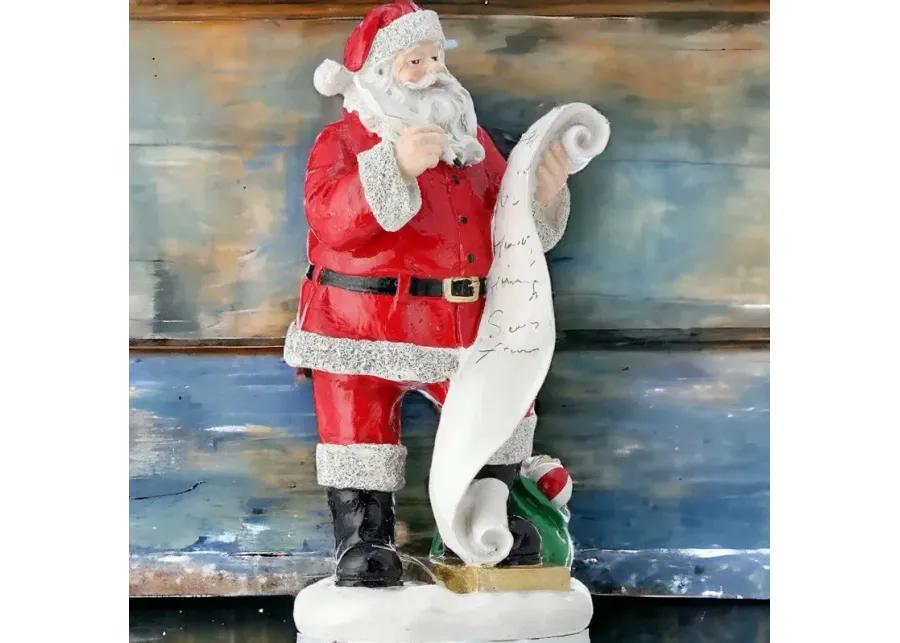 10" Santa Checking His List Twice