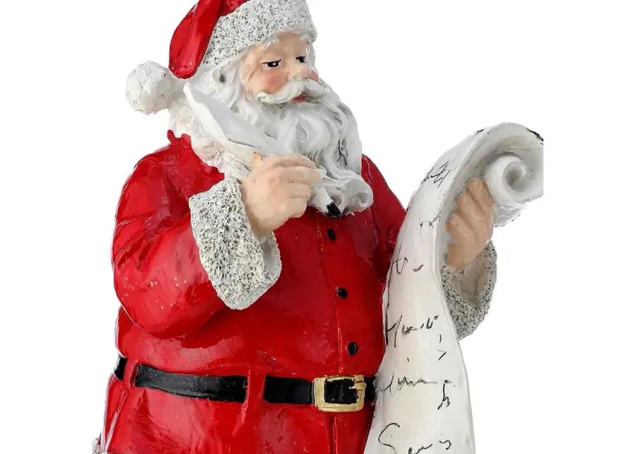 10" Santa Checking His List Twice