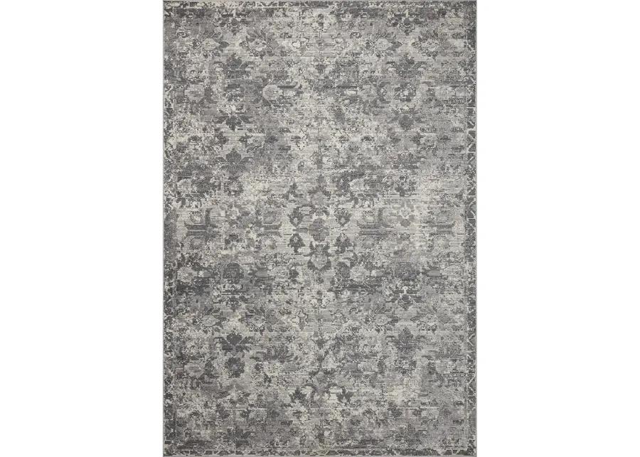 Indra INA04 Charcoal/Silver 10' x 14' Rug