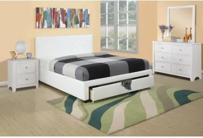 Bedroom Furniture Storage Under Bed Queen Size Bed PU Leather