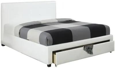 Bedroom Furniture Storage Under Bed Queen Size Bed PU Leather