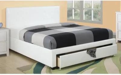 Bedroom Furniture Storage Under Bed Queen Size Bed PU Leather