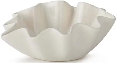 Ruffle Ceramic Bowl Large