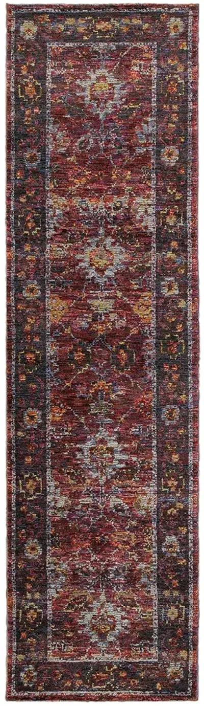 Andorra 3'3" x 5'2" Red Rug