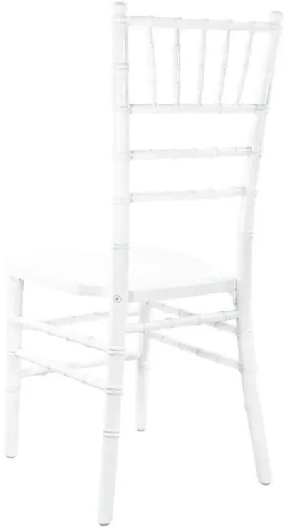 Flash Furniture Wood Chiavari Chairs, 18"L x 15.75"W x 36"H, White