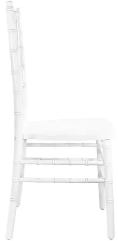 Flash Furniture Wood Chiavari Chairs, 18"L x 15.75"W x 36"H, White