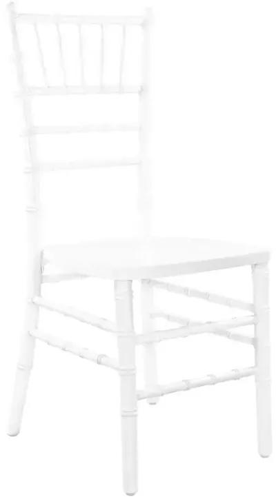 Flash Furniture Wood Chiavari Chairs, 18"L x 15.75"W x 36"H, White