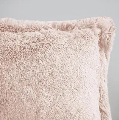 Belen Kox Plush Bliss Long Fur Comforter Set Blush, Belen Kox