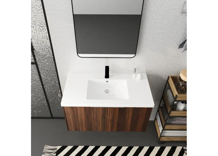 36" Modern Design Floating Bathroom Vanity with Soft Close Doors