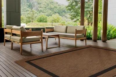 Waikiki Bordered Indoor/Outdoor Area Rug