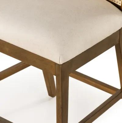 Antonia Cane Armless Counter Stool in Brown