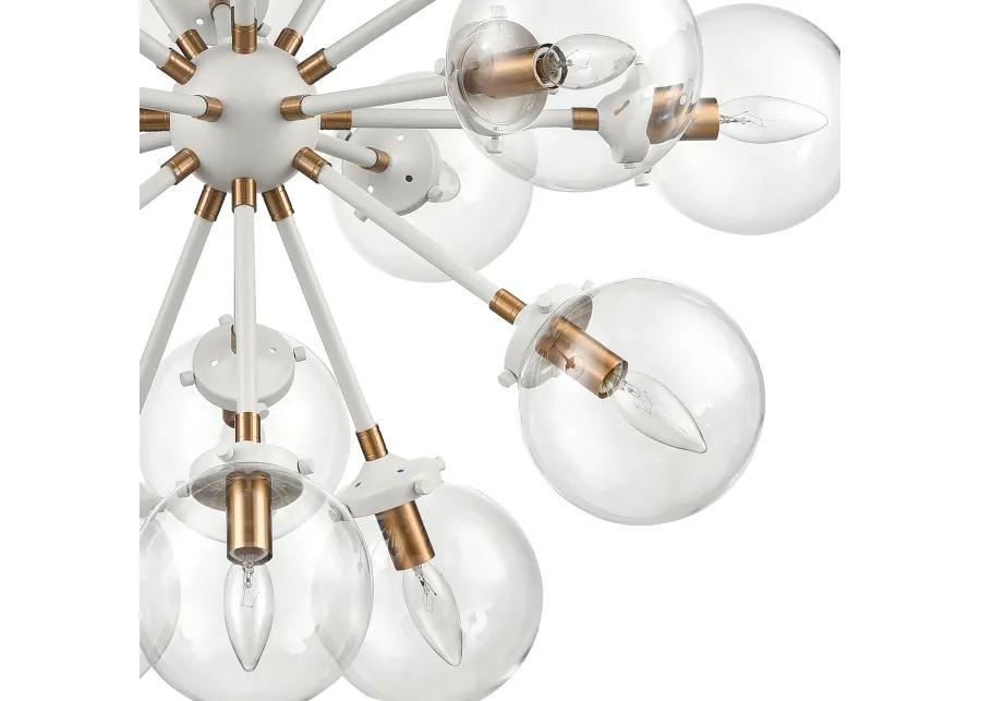 Boudreaux 32'' Wide 18-Light Chandelier - Matte White