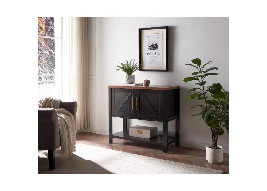 Hivvago Modern 2 Drawer Wooden Storage Console Table