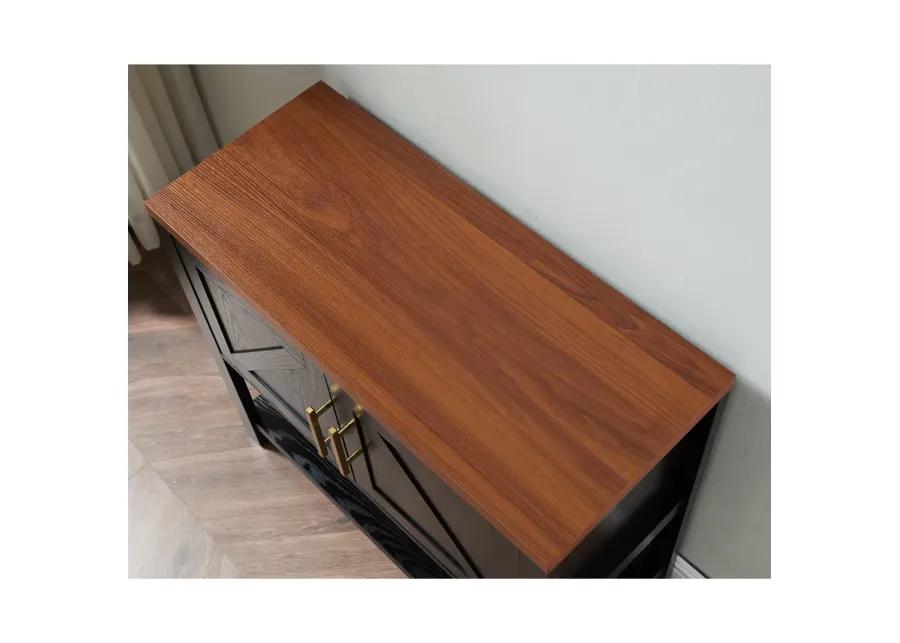 Hivvago Modern 2 Drawer Wooden Storage Console Table