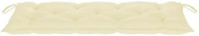 vidaXL Garden Bench Cushion Cream White 47.2"x19.7"x2.8" Fabric