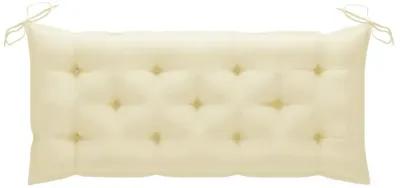 vidaXL Garden Bench Cushion Cream White 47.2"x19.7"x2.8" Fabric