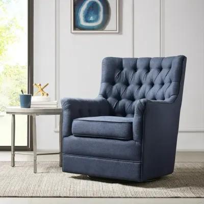 Gracie Mills Samara Swivel Glider Chair