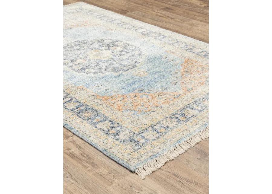 Malabar 5' x 8' Blue Rug