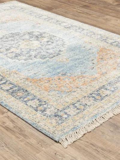 Malabar 5' x 8' Blue Rug