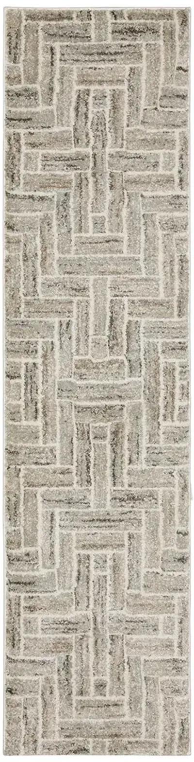 Cambria 1'10" x 7'6" Ivory Rug