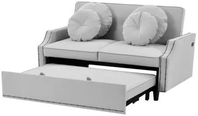 Merax Adjustable Sofa Bed with  Two USB Ports