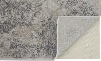 Prasad 3682F Ivory/Gray/Black 1'8" x 2'10" Rug